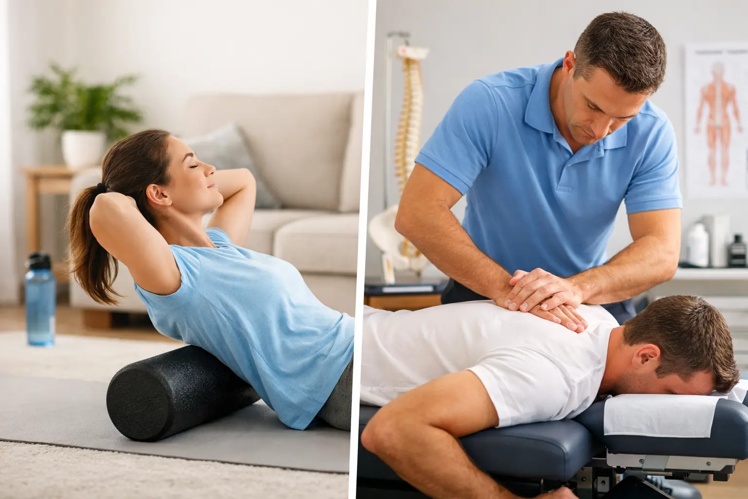 At home vs Professional Chiropractor